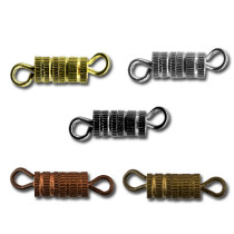  Замок для бус "винт" DV-01/5 15x3.5 мм 5 шт №03 под чёрный никель